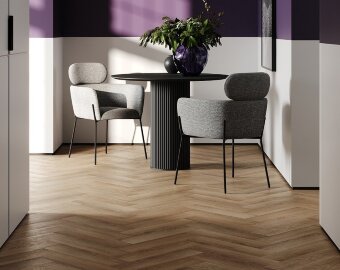 Кварцевый ламинат Fargo Herringbone 44-3046-9 Дуб Коста-Рика