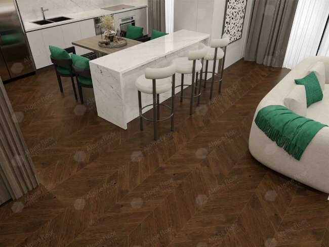 Французская ёлка Alpine Floor Chateau EW203-08 Дуб Тобакко