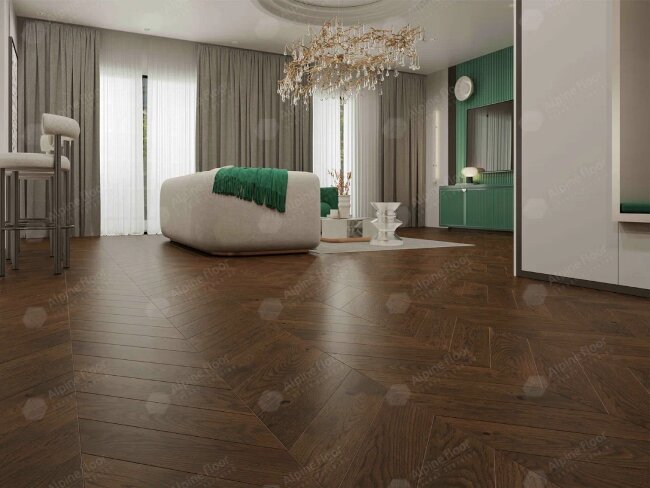 Французская ёлка Alpine Floor Chateau EW203-08 Дуб Тобакко