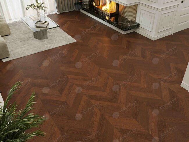 Французская ёлка Alpine Floor Chateau EW203-09 Дуб Браун Стори
