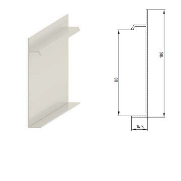 Скрытый плинтус Pro Design UNIVERSAL 235 . Черный RAL9005 МУАР