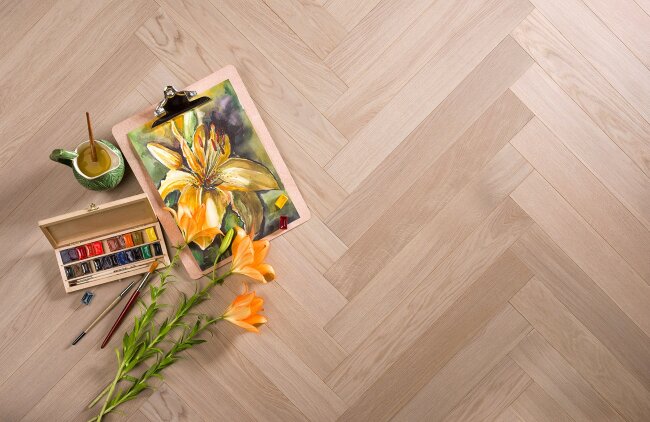 Паркетная доска Barlinek Дуб Mont Blanc Grande 2200х180х14