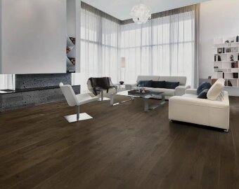Паркетная доска Karelia Essence Oak 4 Story 138 Cinder Dark 1-s