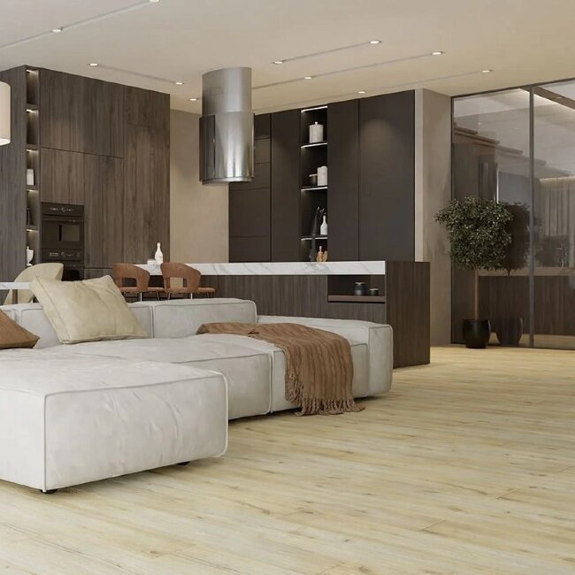 МSPC ламинат Stone Floor Дуб Морской песок