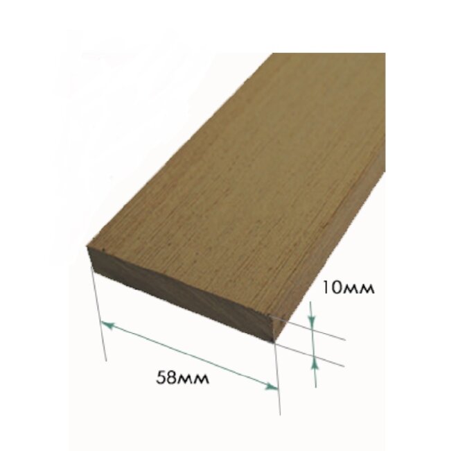 Декоративная планка TerraPol 3000х58х10 мм