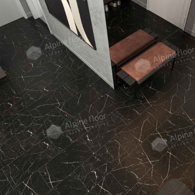 Кварцвиниловая плитка Alpine Floor Light Stone ECO 15-21 Неро Кварцвиниловая плитка Alpine Floor Light Stone ECO 15-21 Неро