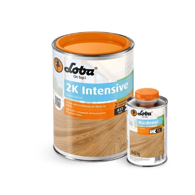 Грунтовка для паркета LOBADUR HS 2К Intensive АТ с эффектом поджига 