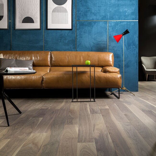 Инженерная доска Coswick T&G Американский орех 1354-3866-30 Зимний закат 1 Натур