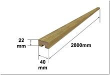Ламинированный брусок (рейка) арт. 018 2750х40х22 мм