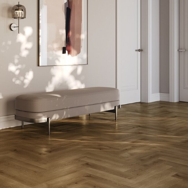 Кварцевый ламинат Fargo Herringbone 44-653-76 Дуб Окленд Кварцевый ламинат Fargo Herringbone 44-653-76 Дуб Окленд