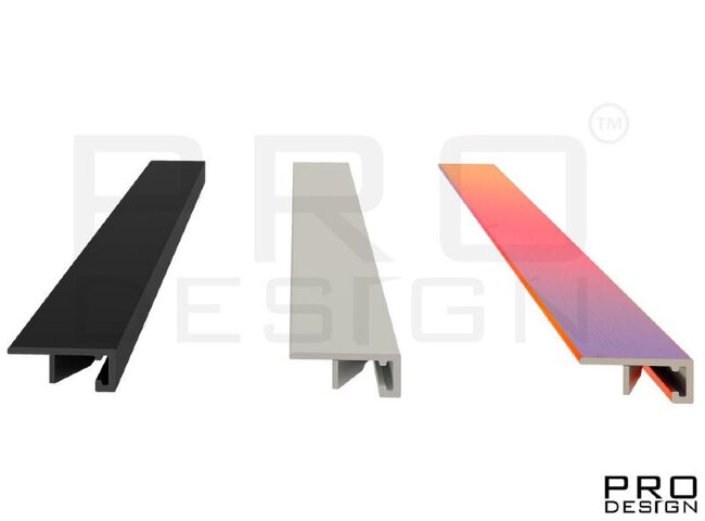 Щелевой плинтус PRO DESIGN MINI 7067 . RAL 9003 Белый + 6 пружин