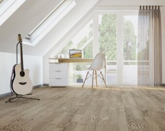 Паркетная доска PolarWood Спейс 3П Ясень Сатурн масло