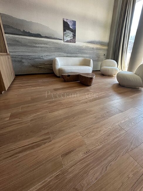 Криволинейный паркет Дуб MARY FIVE шелковый лак 2-х слойный T&G Селект 500...1950х120...205х16 мм Криволинейный паркет Дуб MARY FIVE шелковый лак 2-х слойный T&G Селект 500...1950х120...205х16 мм