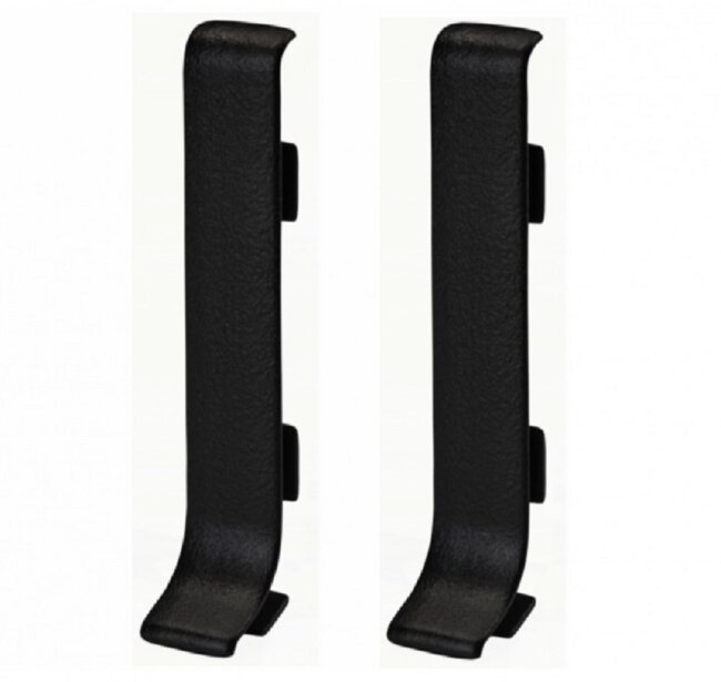 Угол стыковочный AL80 ПВХ Черный