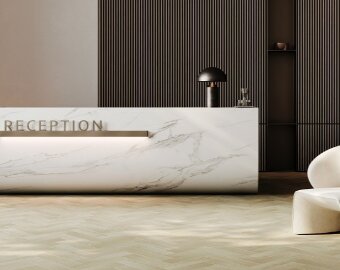 Кварцевый ламинат Fargo Herringbone 44-653-41 Дуб Атлантик