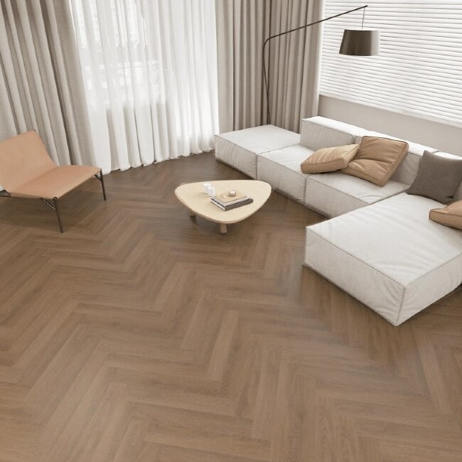 Ламинат Английская ёлка IconFloor Orange OR109 Дуб Светлый