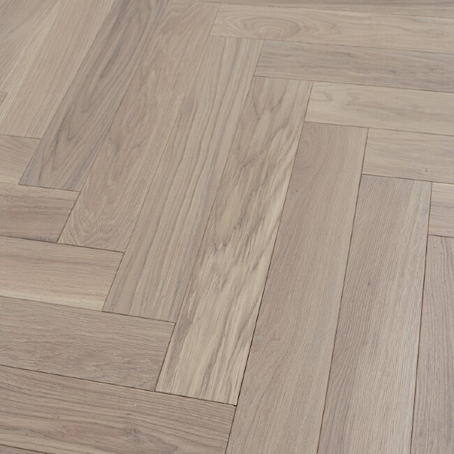 Инженерная доска Karelia Herringbone Oak Cotton HB