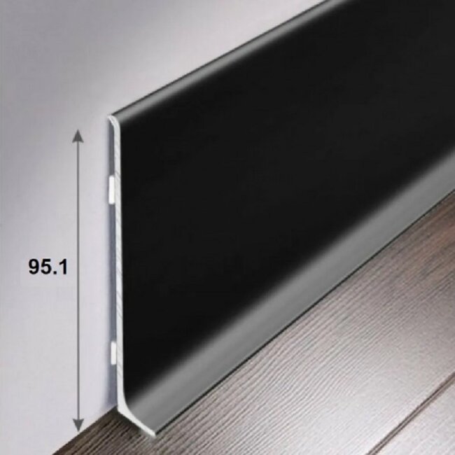 Плинтус Bonkeel Prof AL100 Алюминиевый Серебро 