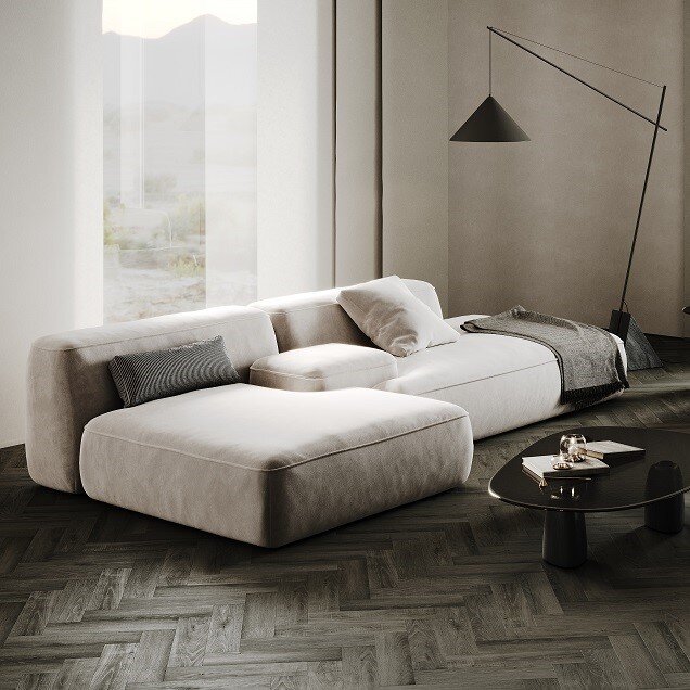 Кварцевый ламинат Fargo Herringbone 44-3046-6 Дуб Борнео