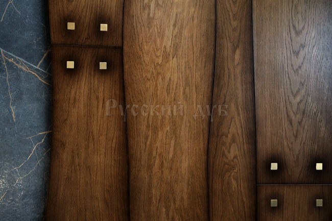 Криволинейный паркет Дуб Дубрава с заклепкам шелк.лак 2-х сл. T&G Селект 760...2200х120...190х16 мм Криволинейный паркет Дуб Дубрава с заклепкам шелк.лак 2-х сл. T&G Селект 760...2200х120...190х16 мм