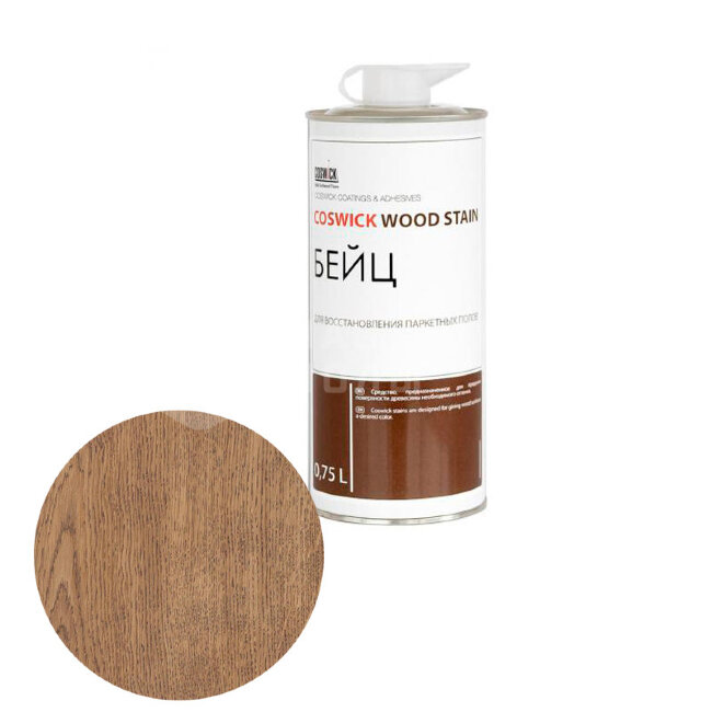 Тонировка для локального ремонта и восстановления Coswick бейц спиртовой 4020-020041 Соломенный 0,75 л Тонировка для локального ремонта и восстановления Coswick бейц спиртовой 4020-020041 Соломенный 0,75 л
