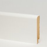 Плинтус Pedross деревянный ламинированный белый гладкий