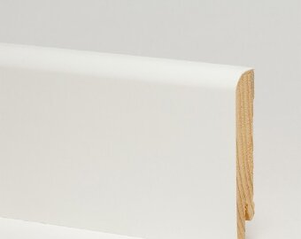 Плинтус Pedross деревянный ламинированный белый гладкий