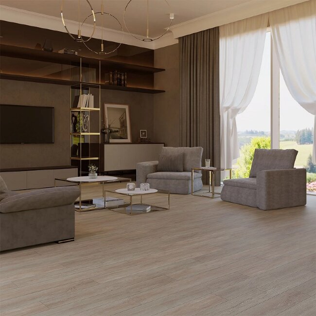 МSPC ламинат Stone Floor Дуб Арктическое лето