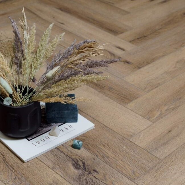 SPC ламинат ёлочка Aberhof  0058