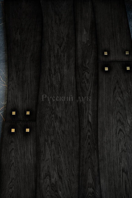 Криволинейный паркет Дуб Кижи с заклепками шелковый лак 3-х слойный T&G  Рустик 760...2200х120...190х16 мм