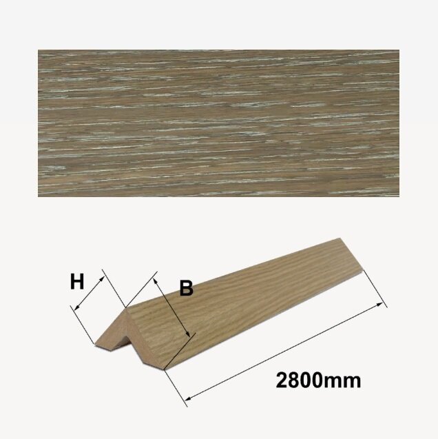 Шпонированный 2-х сторонний брус Finitura Дуб арт 020 40х40х2800 мм Шпонированный 2-х сторонний брус Finitura Дуб арт 020 40х40х2800 мм