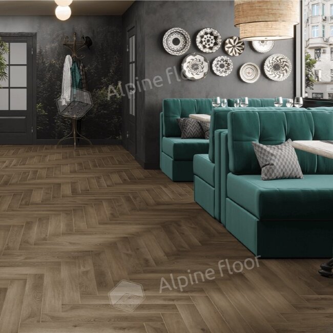 Ламинат Alpine Floor Herringbone 8 LF102-11 Дуб Анжу Ламинат Alpine Floor Herringbone 8 LF102-11 Дуб Анжу