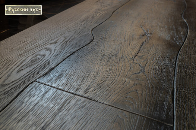 Криволинейный паркет Дуб Кижи шелковый лак 3-х слойный T&G  Рустик 760...2200х120...300х16 мм Криволинейный паркет Дуб Кижи шелковый лак 3-х слойный T&G  Рустик 760...2200х120...300х16 мм