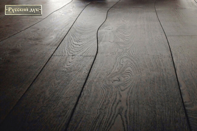 Криволинейный паркет Дуб Кижи шелковый лак 3-х слойный T&G  Рустик 760...2200х120...300х16 мм Криволинейный паркет Дуб Кижи шелковый лак 3-х слойный T&G  Рустик 760...2200х120...300х16 мм