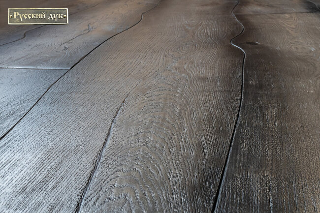 Криволинейный паркет Дуб Кижи шелковый лак 3-х слойный T&G  Рустик 760...2200х120...300х16 мм Криволинейный паркет Дуб Кижи шелковый лак 3-х слойный T&G  Рустик 760...2200х120...300х16 мм