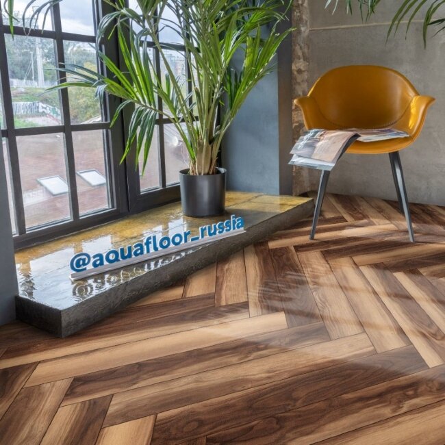 Виниловый ламинат ёлочка Aquafloor AF6021PQN+ 