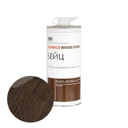 Тонировка для локального ремонта и восстановления Coswick бейц спиртовой 4020-020007 Угольный 0,75 л Тонировка для локального ремонта и восстановления Coswick бейц спиртовой 4020-020007 Угольный 0,75 л