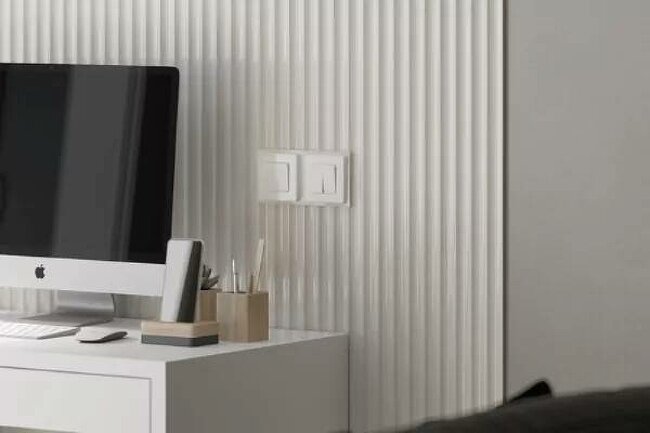 Мoдульная панель MDF Acupan Wellen Белая под покраску