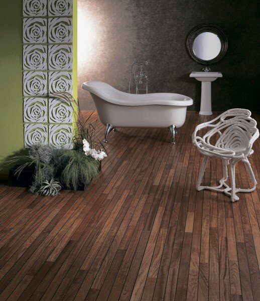 Паркет для ванных комнат Navylam+ Дуссия с резиновой вставкой 300-1200х68х9 мм