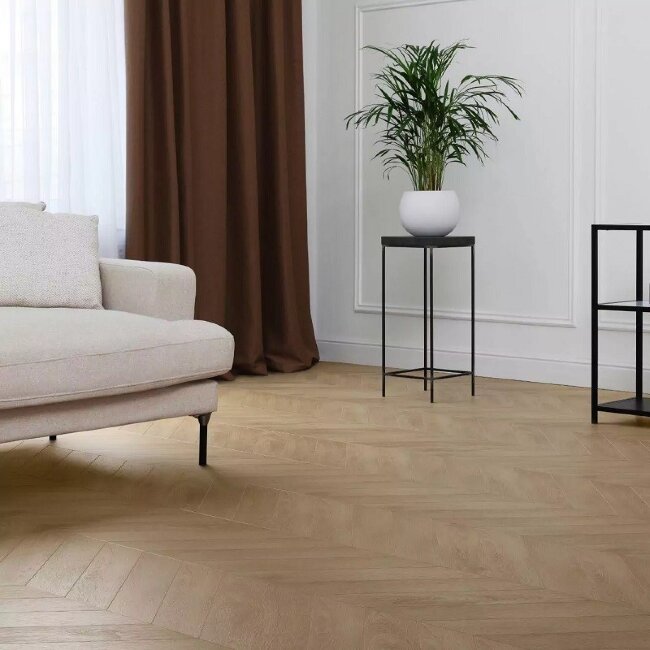 Кварцвиниловая плитка Aquafloor Parquet Chevron Premium AF7014CVR