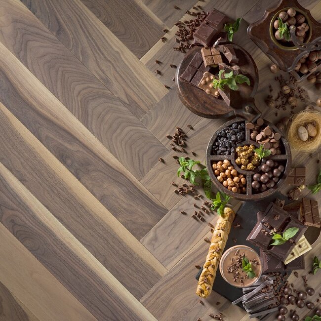 Английская елка Coswick 90⁰,T&G Американский орех 1374-3866-30 Зимний закат 1 Натур Шелк масло у.м