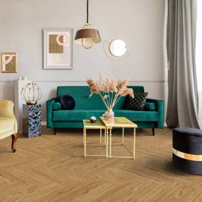 Ламинат Английская елка Aberhof Art Chateau ABF503 Дуб Кавруа