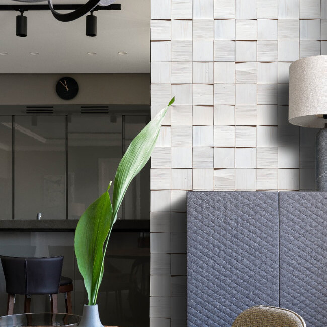 Стеновые панели Эста Белая 360x360x6-16 мм