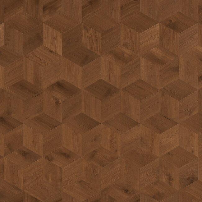 Мозаичный паркет Coswick T&G 1197-3820-30 Ромб Дуб Женева 1 Коммон