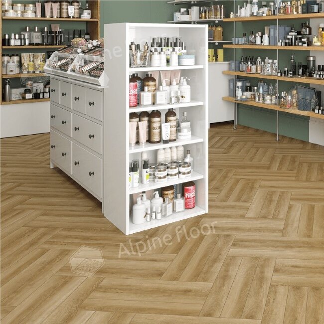 Ламинат Alpine Floor Herringbone 12 Pro LF106-02 Дуб Эльзас