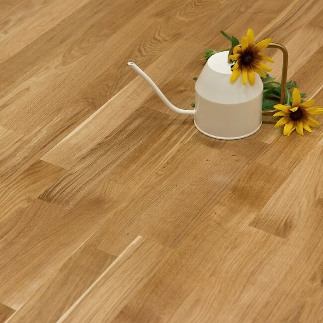 Паркетная доска PolarWood Классик 3П Дуб Тундра лак