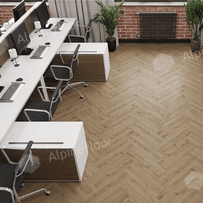 Ламинат Alpine Floor Herringbone 12 Pro LF106-07 Дуб Прованс
