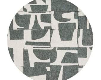 Ковер Louis De Poortere Craft Papercut 9361 Sea Spray Ø 140 см, Круглый Ковер Louis De Poortere Craft Papercut 9361 Sea Spray Ø 140 см, Круглый
