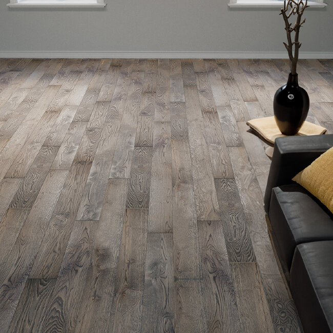 Инженерная доска Legend Дуб Grey Грей Select UV-лак 110х12,5 мм