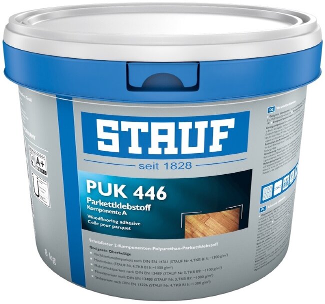 Клей паркетный ПУ жёстко-эластичный универсальный Stauf PUK-446 P 2К 9,79кг Клей паркетный ПУ жёстко-эластичный универсальный Stauf PUK-446 P 2К 9,79кг